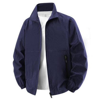 Spring And Autumn Outdoor Sports Jacket With Stand-Up Collar
