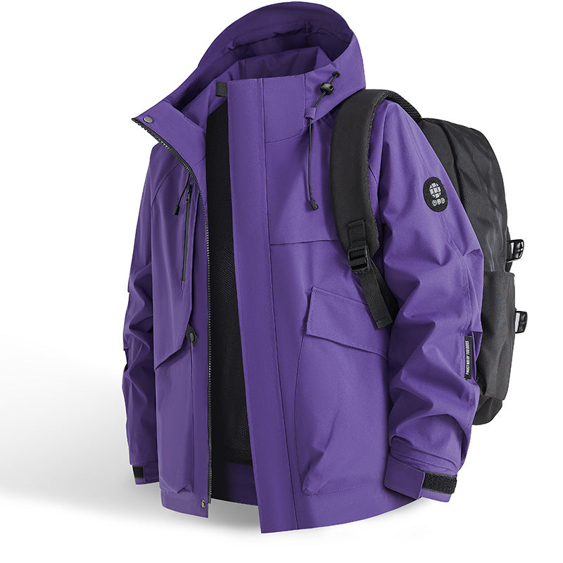 Outdoor Waterproof And Windproof Shell Jacket For Couples