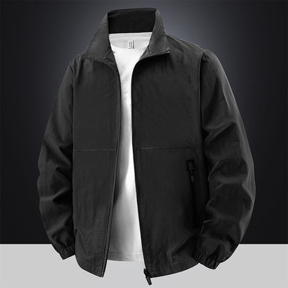 Spring And Autumn Outdoor Sports Jacket With Stand-Up Collar