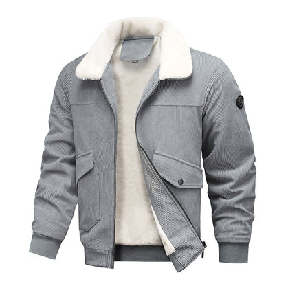 Thickened Lapel Men's Loose-fitting Top